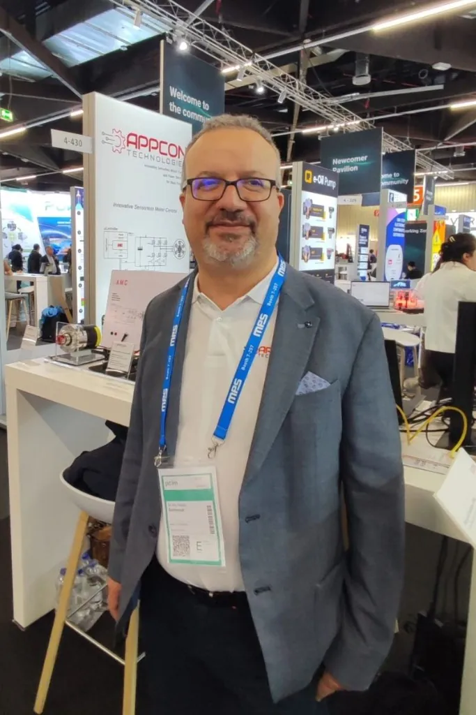 Dr. Hafedh Sammoud at the Appcon Technologies booth, PCIM Europe 2025 Nuremberg